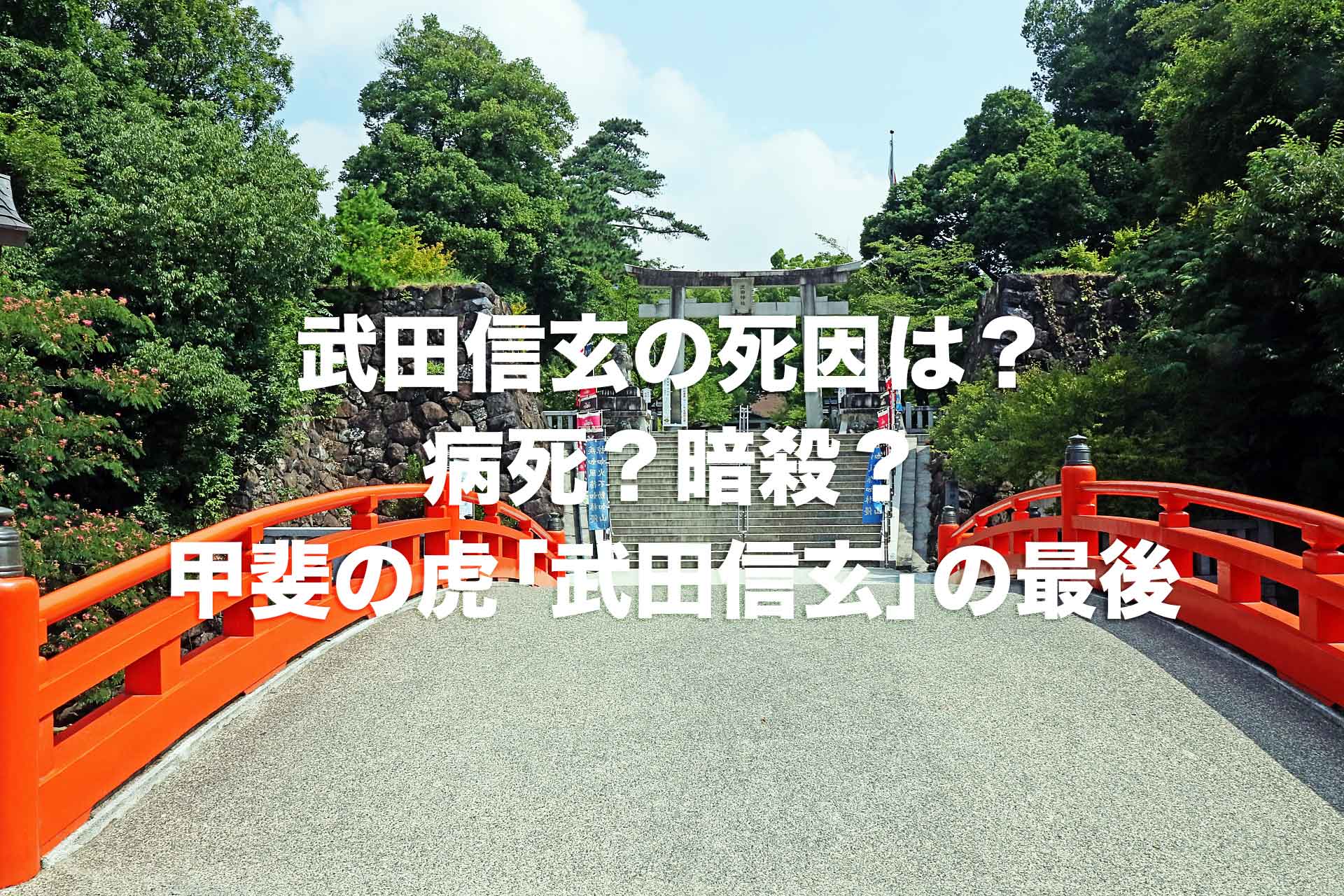 武田信玄の死因は何？病死？それとも暗殺？甲斐の虎「武田信玄」の最後