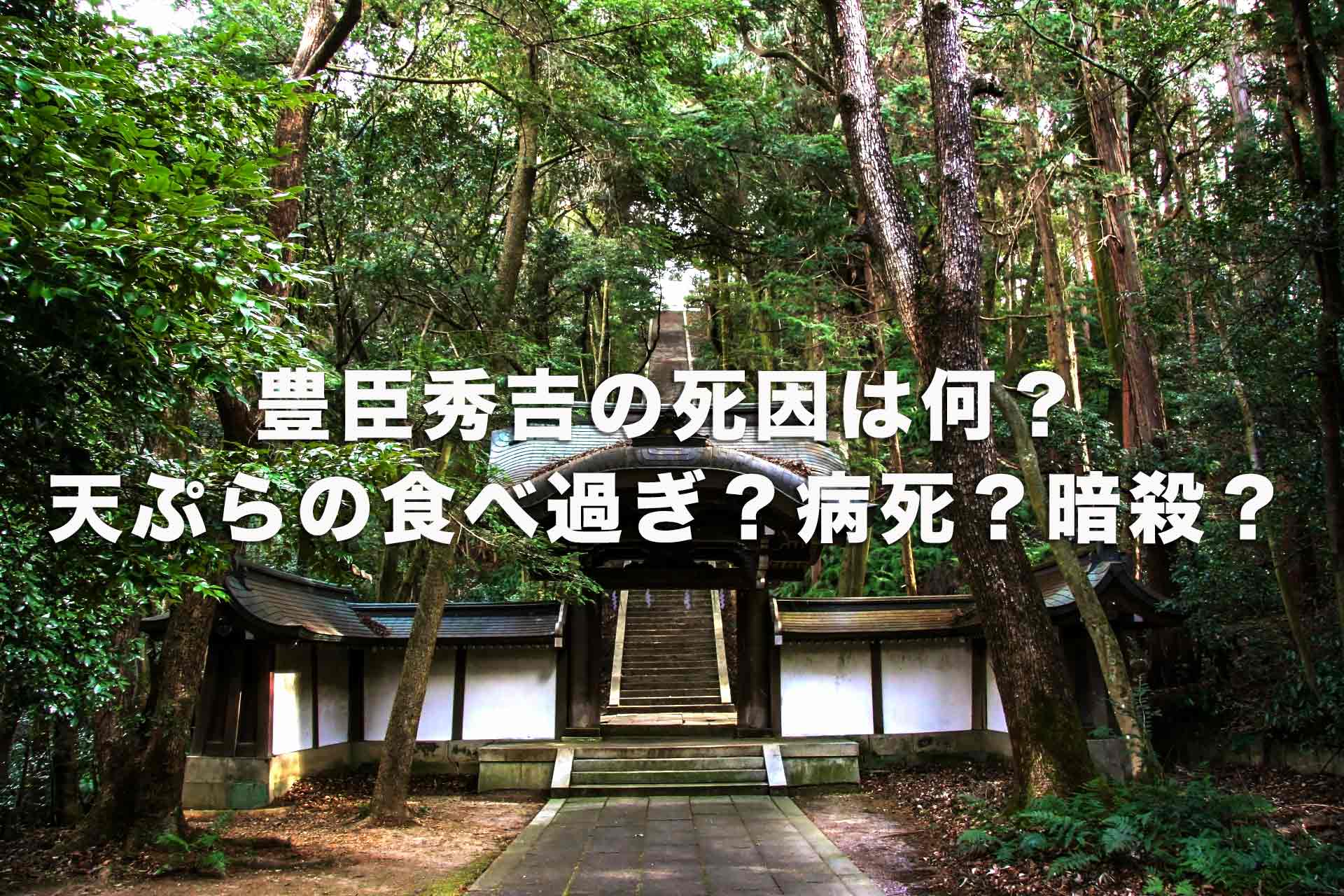 豊臣秀吉の死因は天ぷらの食べ過ぎ？病死？暗殺？晩年はどう過ごした？最後は？