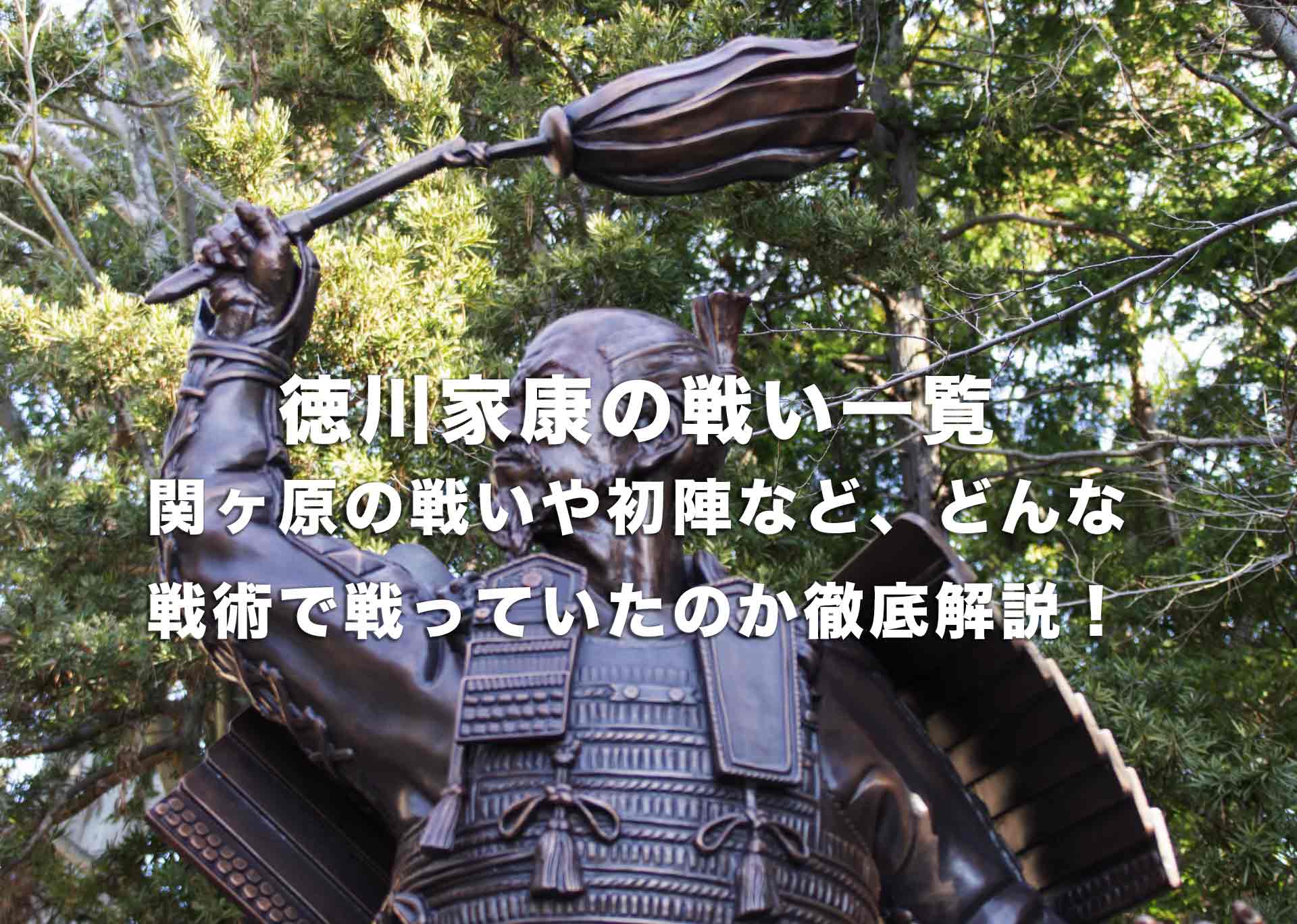 徳川家康の戦い一覧｜関ヶ原の戦いや初陣、どんな戦術で戦っていたのか徹底解説！